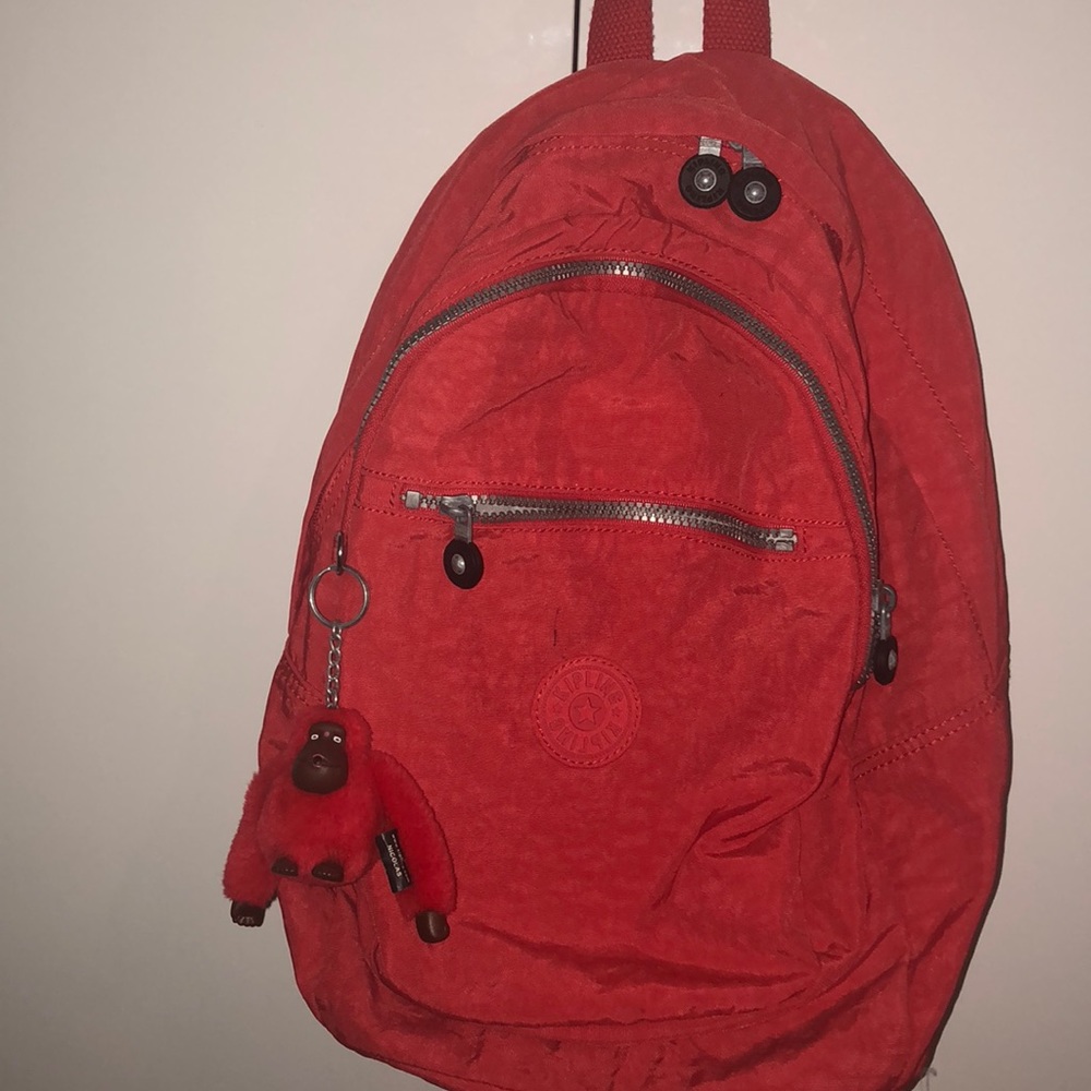 Kipling Red Mini Backpack